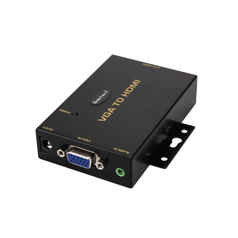 JideTech 1080P VGA to HDMI Converter with 3.5mm Audio Port for PC Laptop Display Computer Mac Projector - Image 1